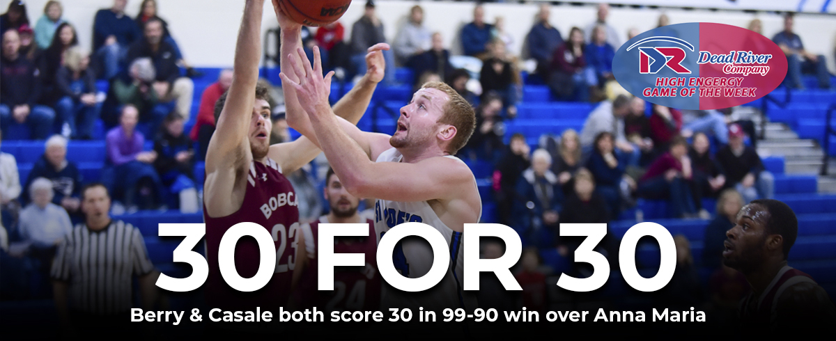 Berry & Casale Combine for 61 Points in 99-90 Win Over Anna Maria