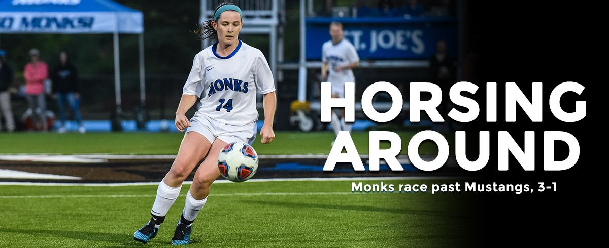 Monks Gallop Past Mustangs, 3-1