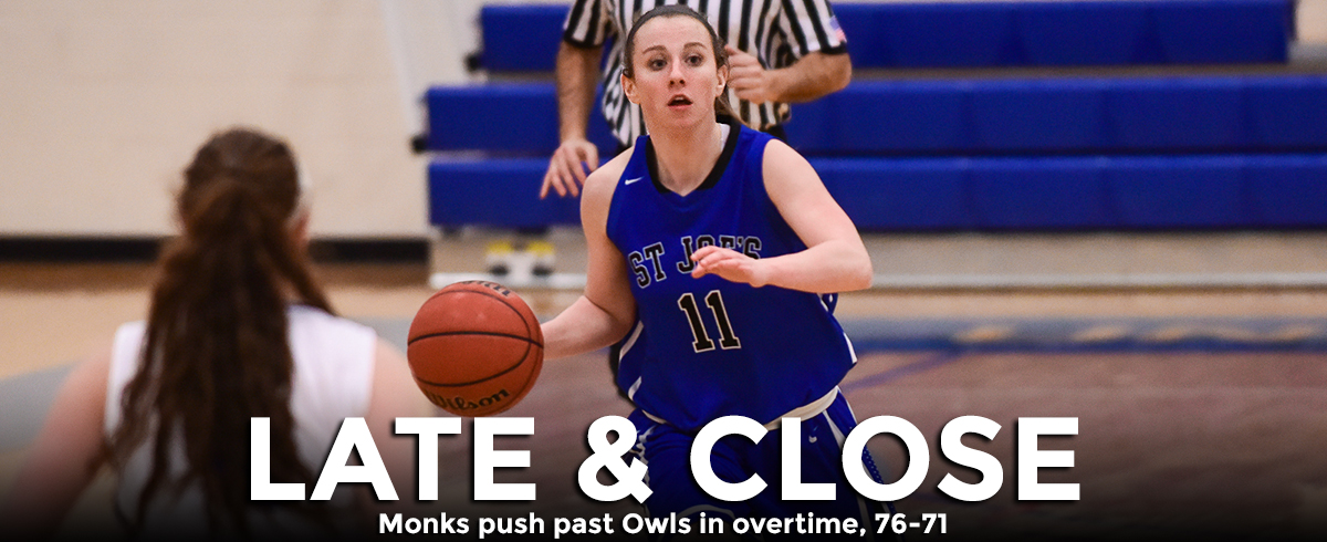 Monks Tip Owls in Overtime, 76-71