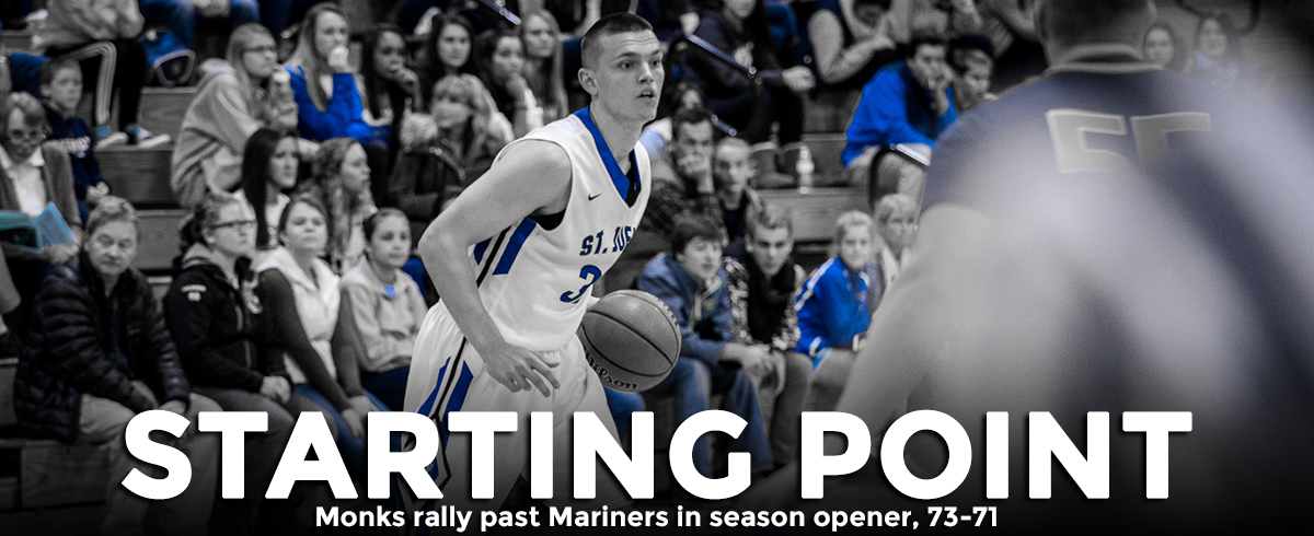 Monks Rally Late, Defeat Mariners in Opener, 73-71