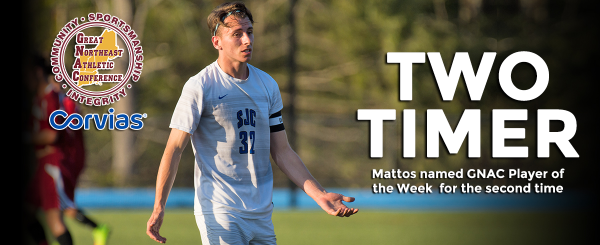 Mattos Collects Second GNAC Player of the Week Award