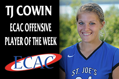 Cowin Selected as ECAC Offensive Player of the Week