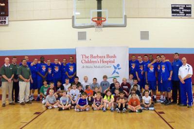 Monks Chip in at "Hoops for Hope" Event