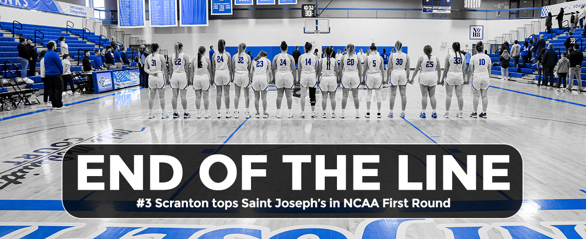 #3 Scranton Surges Past Saint Joseph’s in NCAA Tourney, 64-45