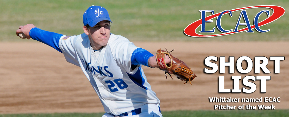 Whittaker Named ECAC Pitcher of the Week