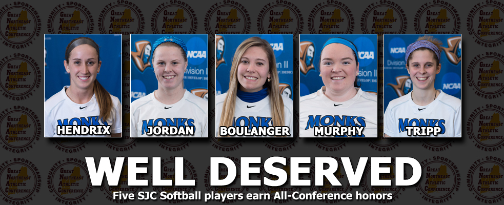 Five Monks Collect Softball All-GNAC Accolades