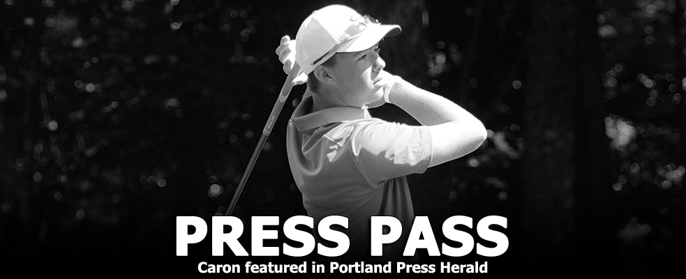 Portland Press Herald: St. Joe’s Caron dominating GNAC golf honors