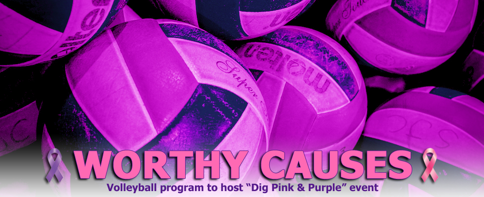 Volleyball Program to Host "Dig Pink & Purple" Event on October 21st