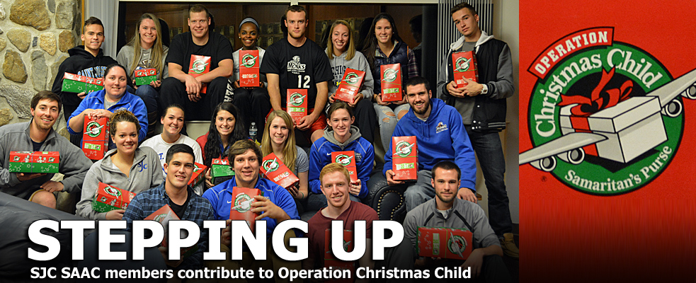 Saint Joseph's SAAC Creates 21 Boxes for Operation Christmas Child
