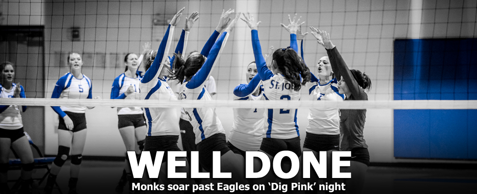 Monks Blank Eagles on ‘Dig Pink’ Night