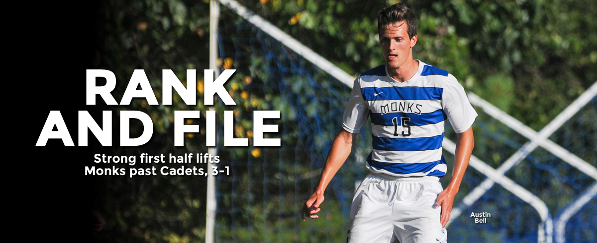 First Half Outbreak Propels Monks Past Cadets, 3-1