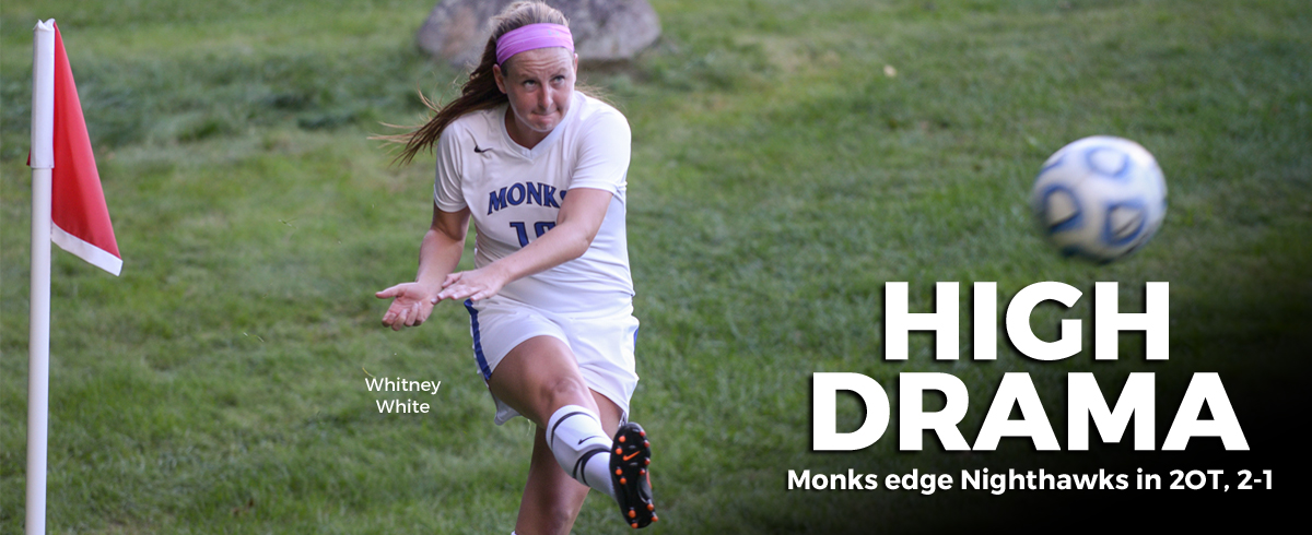 White Lifts Monks to Victory with Double-Overtime Tally
