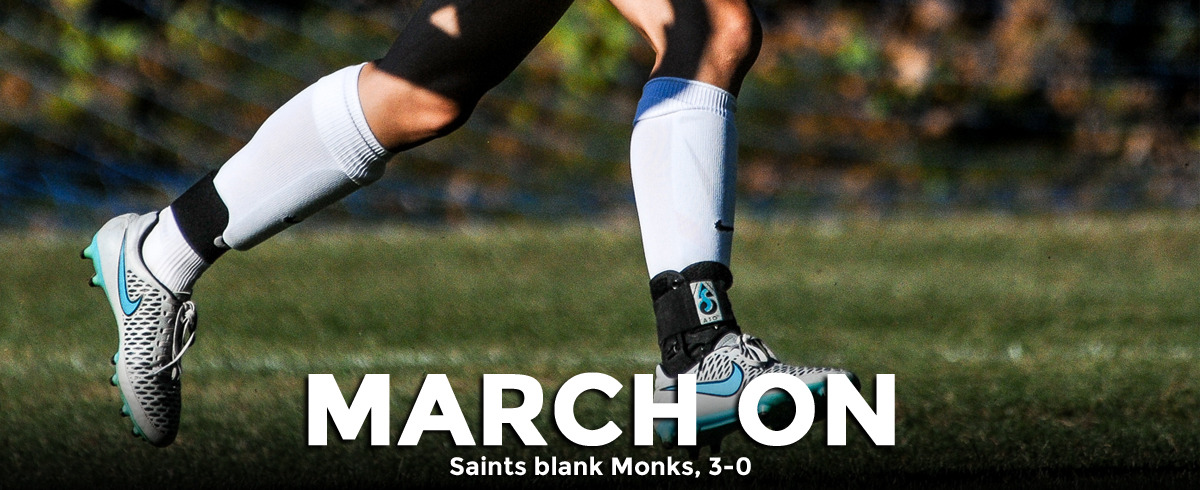 Saints March Past Monks, 3-0