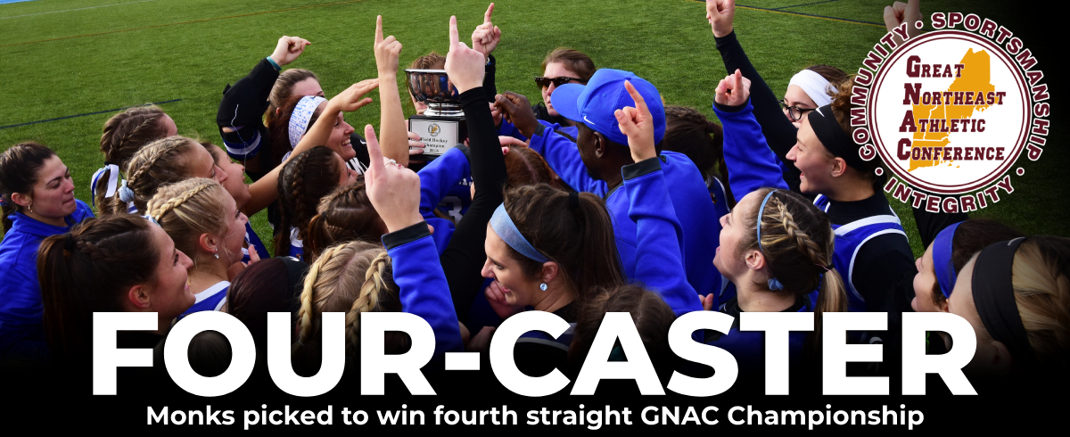 Monks Unanimous Choice to Win Fourth Straight GNAC Championship