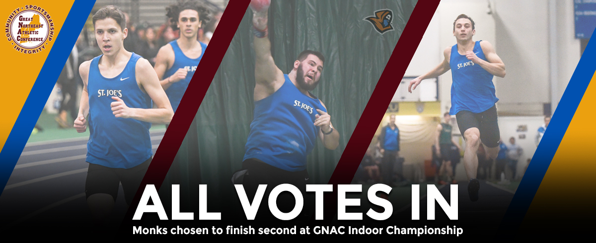 Monks Chosen to Finish Second at GNAC Indoor Championship