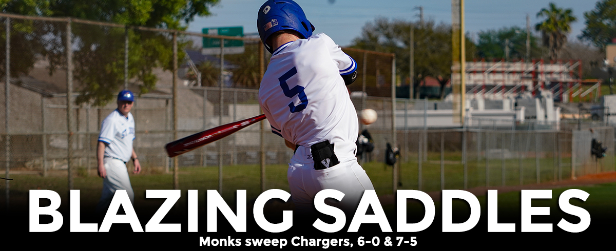 Monks Take Two From Chargers, 6-0 & 7-5