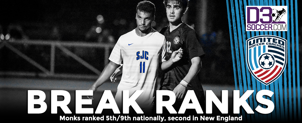 Men's Soccer Ranked 5th/9th Nationally, Second in New England