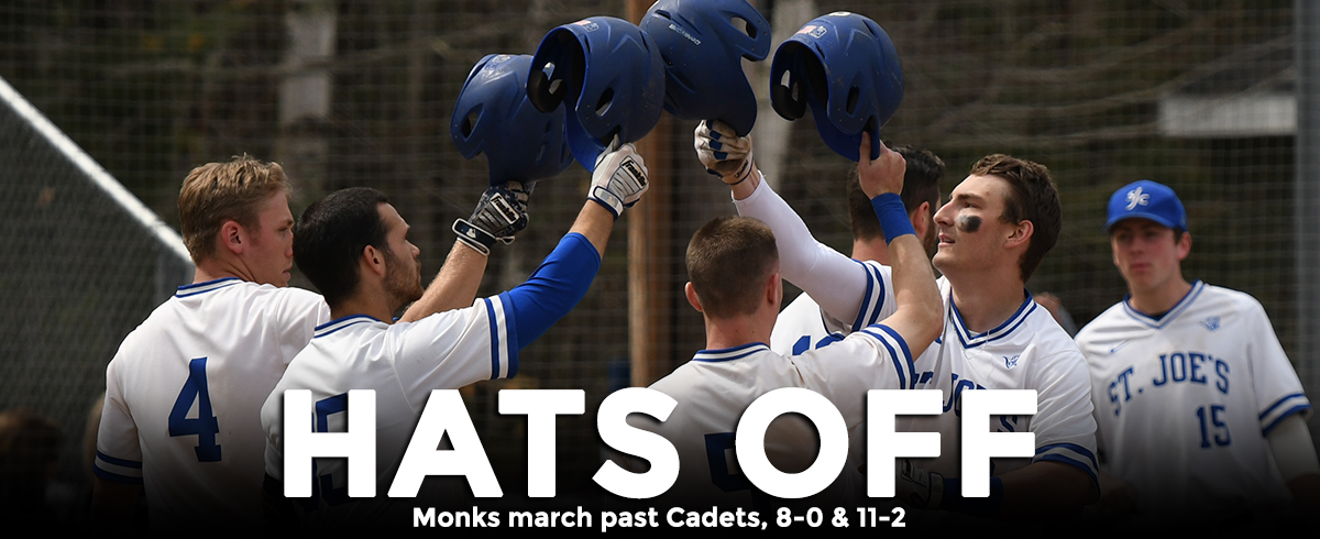 Monks Take Two From Cadets, 8-0 & 11-2