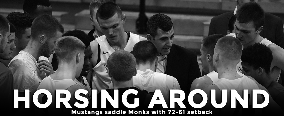 Mustangs Saddle Monks with 72-61 Setback