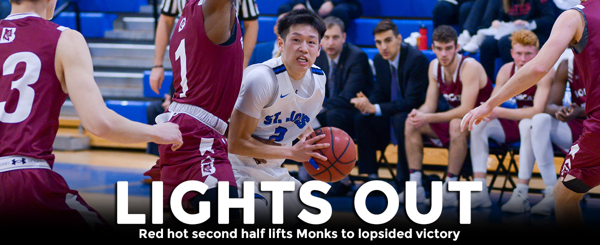 Red Hot Second Half Lifts Monks to Lopsided Victory