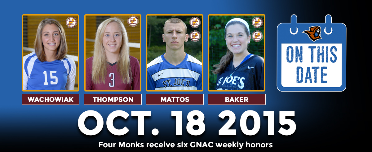 ON THIS DATE: Four Monks Combine to Claim Six GNAC Weekly Honors
