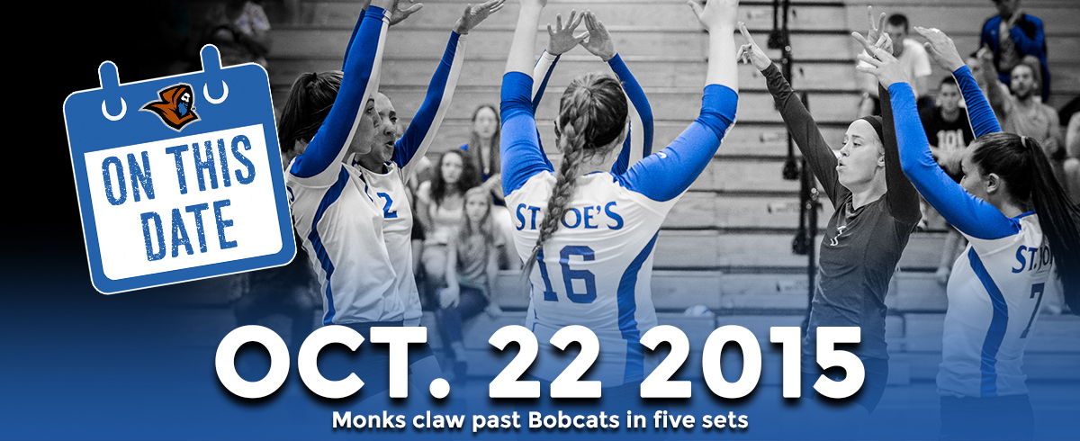 ON THIS DATE: Monks Claw Past Bobcats in Five Sets