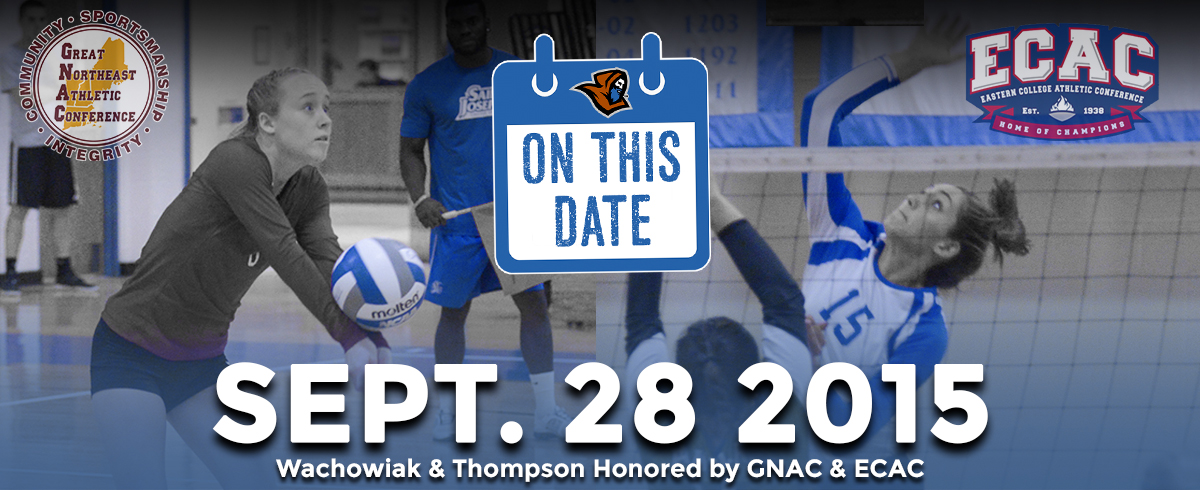 ON THIS DATE - Wachowiak & Thompson Honored by GNAC & ECAC