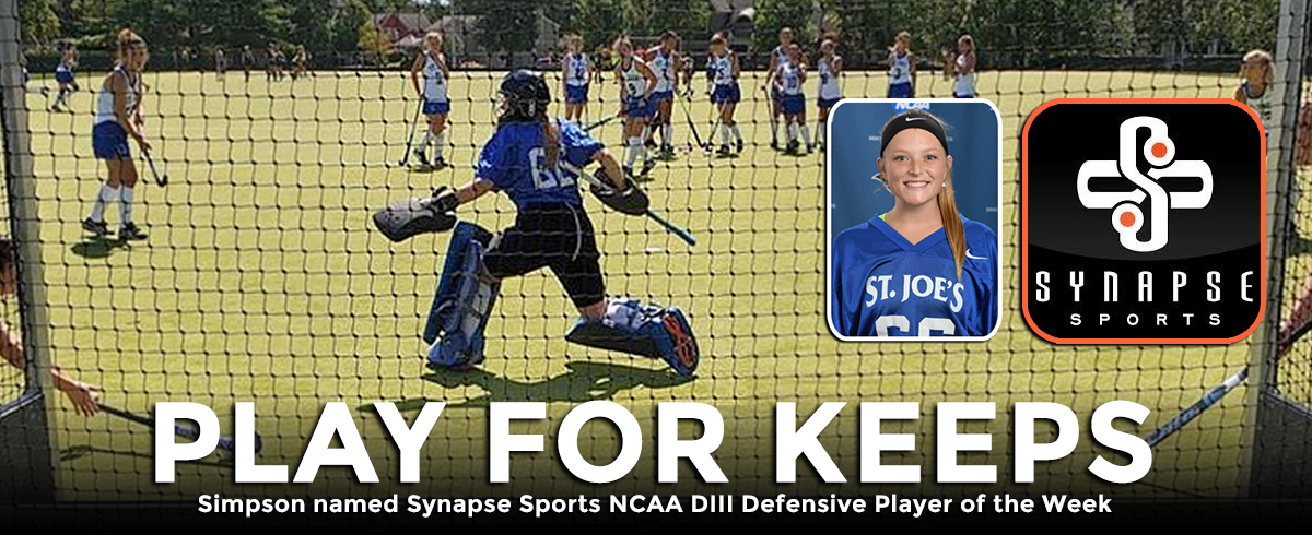 Simpson Named Synapse Sports NCAA DIII Defensive Player of the Week