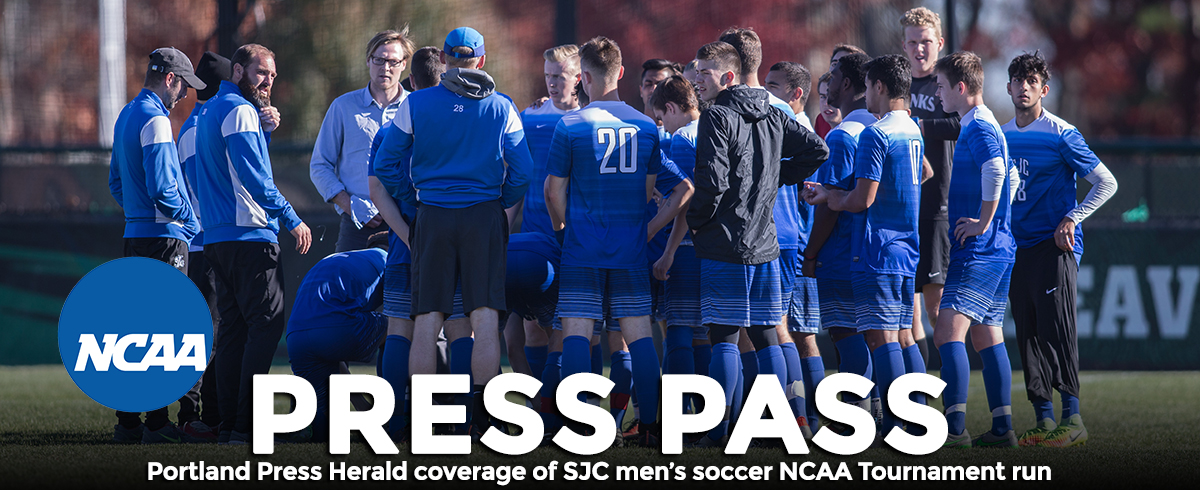Portland Press Herald: SJC Men's Soccer Coverage at the NCAA Tournament