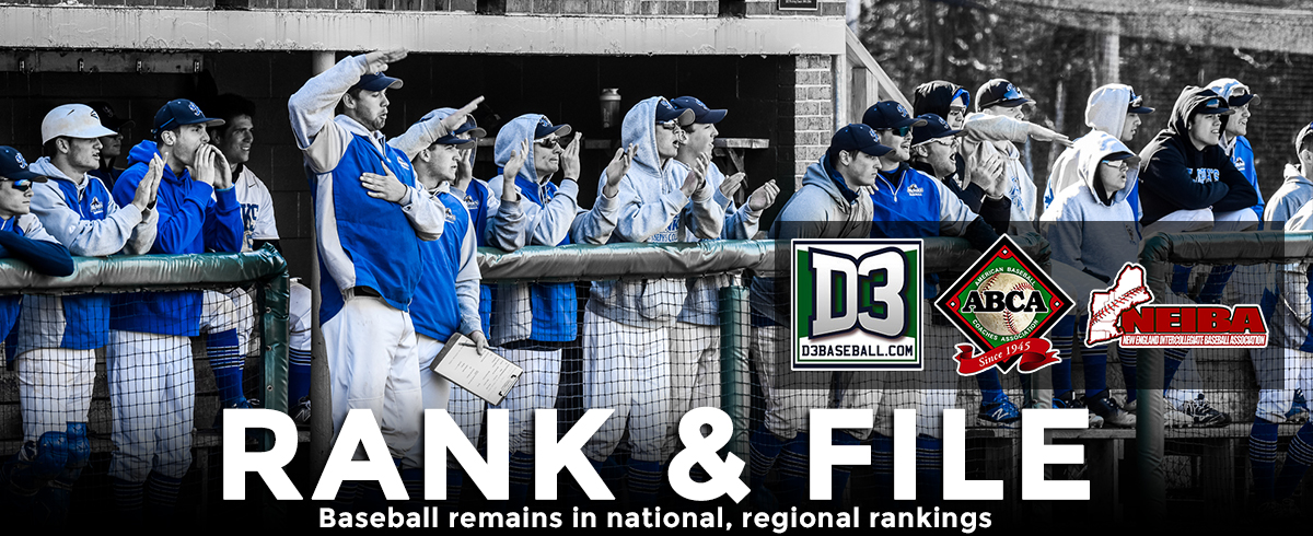 Baseball Ranked 20th & 22nd Nationally, Fourth in New England