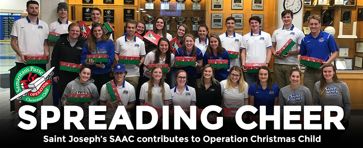 Saint Joseph’s SAAC Contributes to Operation Christmas Child