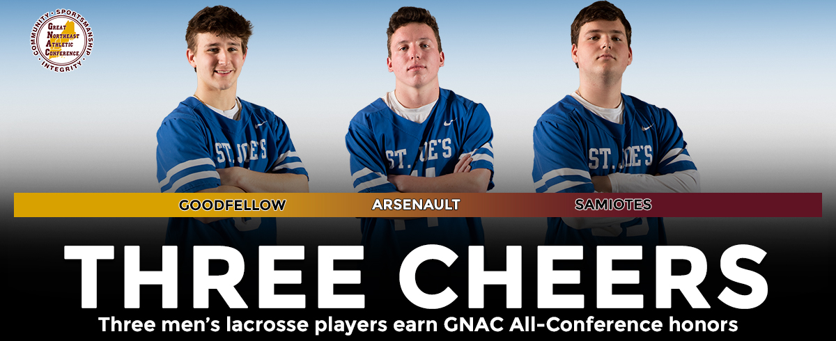 Three Men's Lacrosse Players Earn GNAC All-Conference