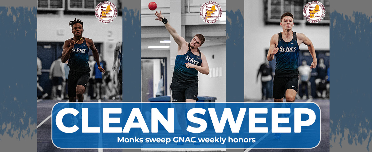 Men's Indoor Track Team Sweeps GNAC Weekly Honors