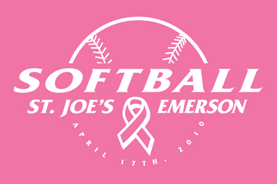 St. Joe's Softball Team Thinks Pink!