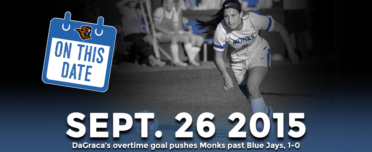 ON THIS DATE - DaGraca’s Overtime Goal Pushes Monks Past Blue Jays, 1-0
