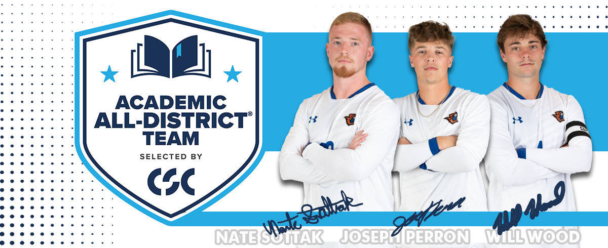 Three Men's Soccer Players Earn CSC Academic All-District Honors