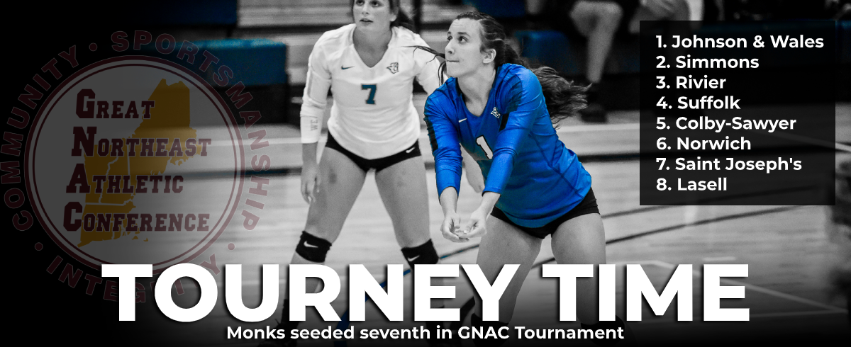 Monks Earn Seventh Seed in GNAC Volleyball Tournament