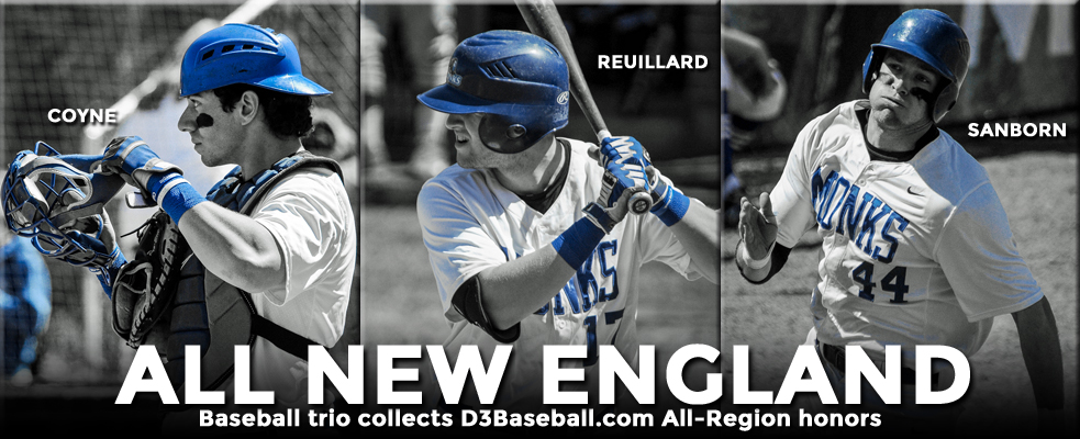 Reuillard, Coyne & Sanborn Collect D3Baseball.com All-New England Honors