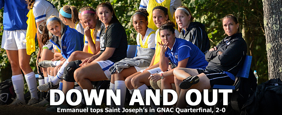 Saints Blank Monks in GNAC Quarterfinal, 2-0