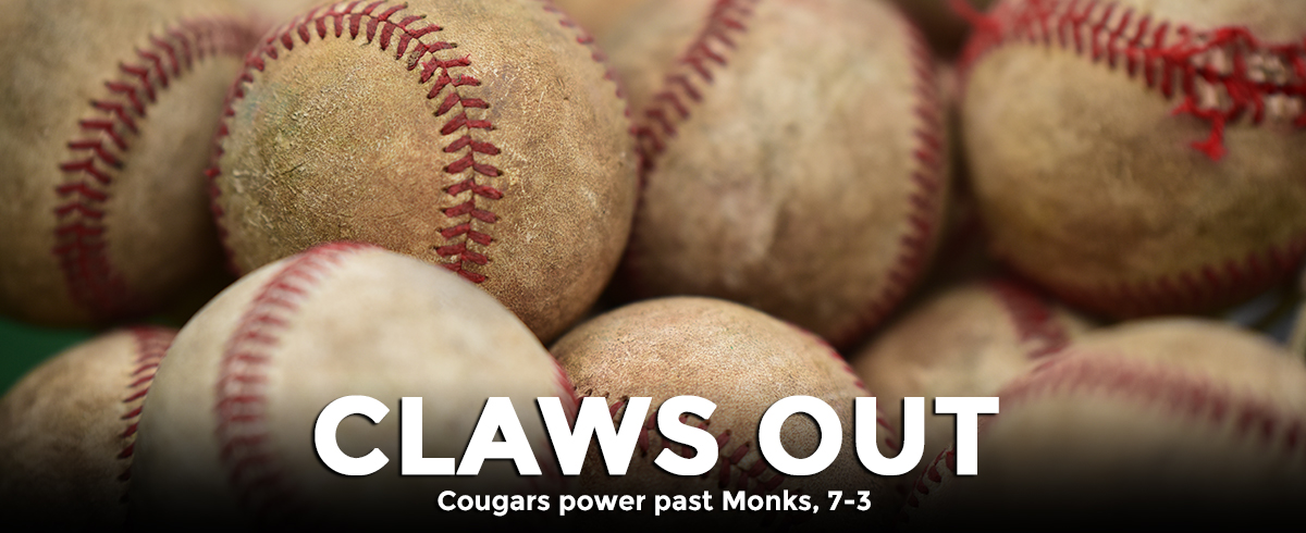 Cougars Power Past Monks, 7-3